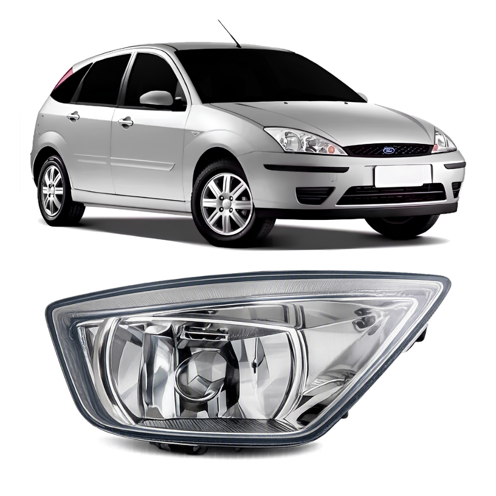 Farol Auxiliar Milha Focus 2004 A 2007 Vidro