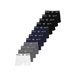 Kit 12 Cuecas Boxer Masculinas Polo Wear Sortido