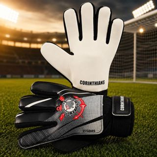 Luva De Goleiro Corinthians Para Futebol Sportcom Oficial Licenciada - Modelo Infantil