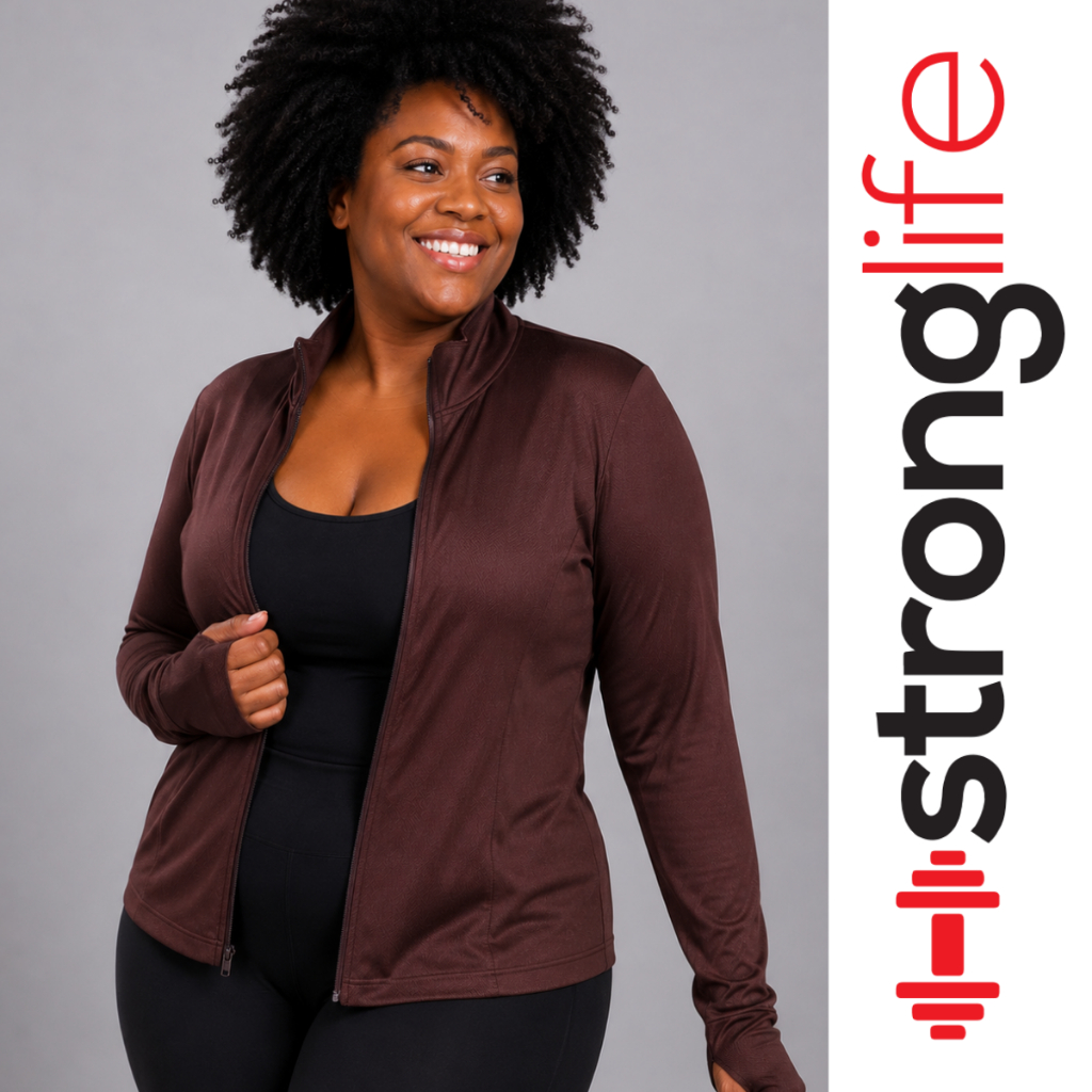 Jaquetinha PLUS SIZE fitness Academia Dryfit Esportiva. Proteção UV50 - sem CAPUZ