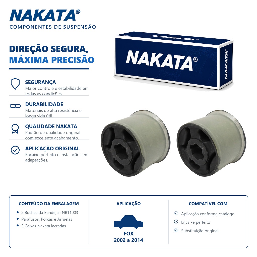 Par Bucha Bandeja Fox 2002 Até 2014 Original Nakata