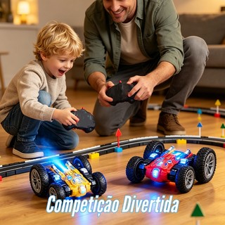 Carro RC Transformável Controle Remoto 2.4GHz Carro Stunt de Acrobacias 360°