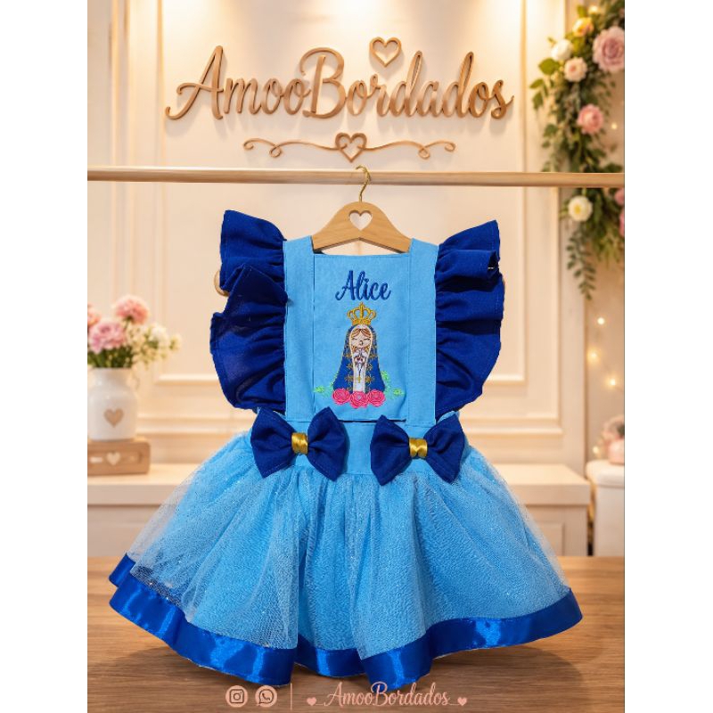 romper nossa senhora Aparecida,body nossa senhora Aparecida, jardineira da nossa senhora Aparecida