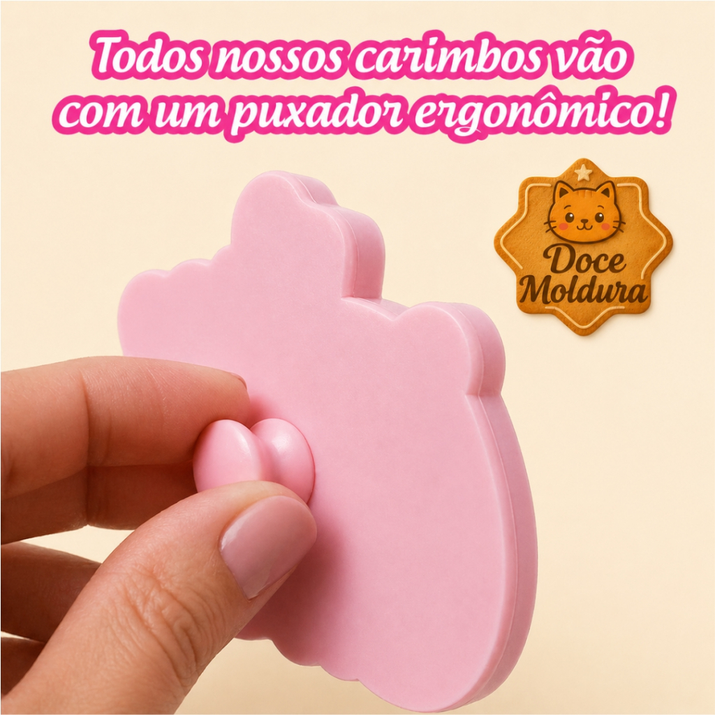 Kit Carimbo + Cortador Biscoitos Você Faz Parte da Minha História, Cliente, Frases, Pasta Americana — imagem 2 de 2