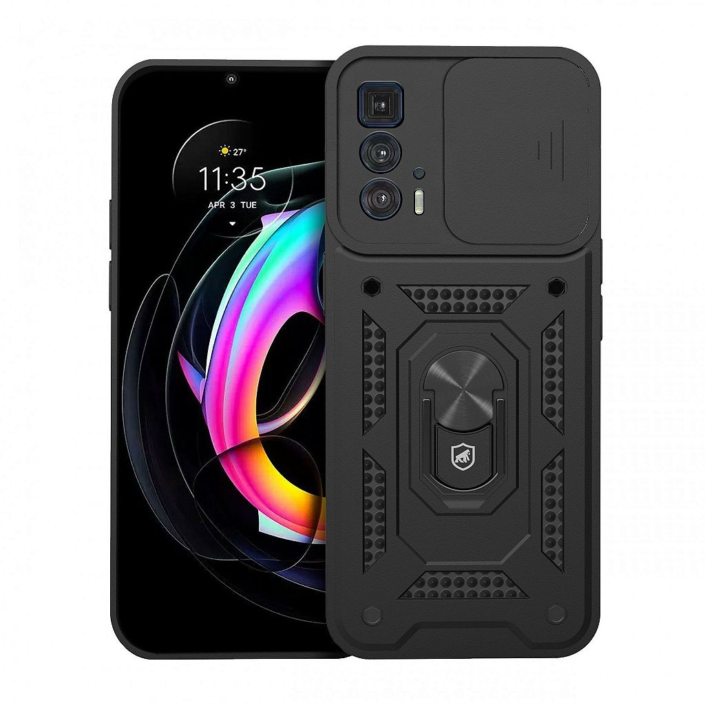 Gshield Capa Case Capinha Dinamic Cam Protection para Motorola Moto Edge 20 Pro, Preta