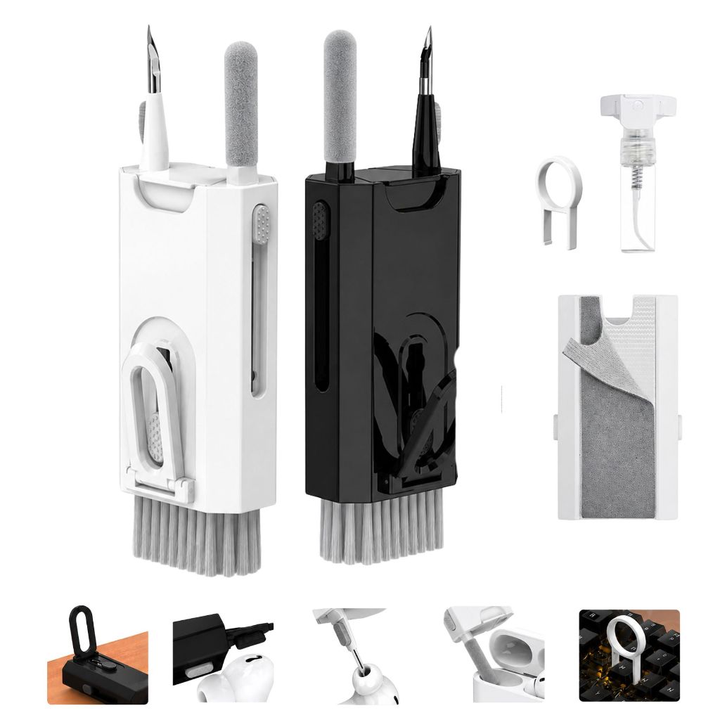 Kit de Limpeza 8 em 1 para Teclado, Fone de Ouvido, Tela de Computador, Removedor de Teclas, AVIBES