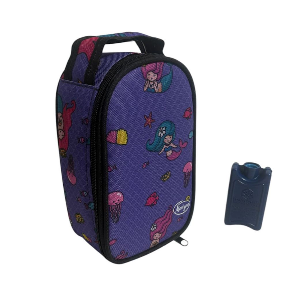 BOLSA TÉRMICA PORTÁTIL SEREIA 2,5L COM GELO REUTILIZÁVEL PARA MEDICAMENTOS E ALIMENTOS KIDS