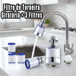 Filtro Universal para Torneira – Rotação e Booster de Pressão