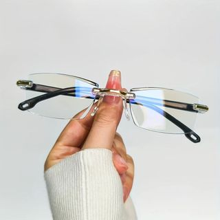 Oculos De Leitura Descanso Anti Luz Azul Sem Armacao Leve Lente P/ Presbiopia Homem Mulher