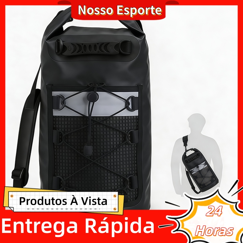 Bolsa Impermeável Saco Estanque 10/20/30L Camping Bag Mochila Para Pesca Caiaque Natação