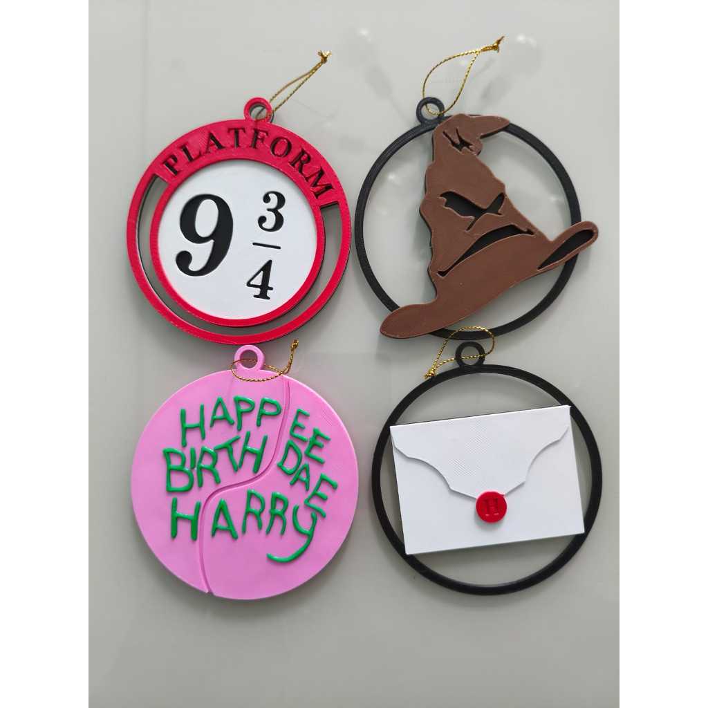 Enfeite de natal - Harry Potter (Kit com 4 unidades)