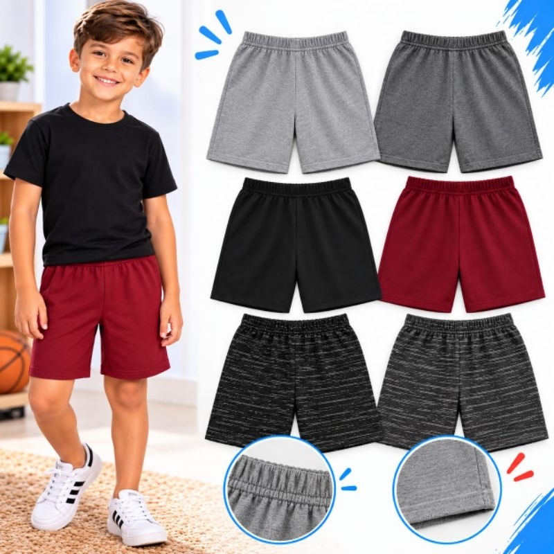Kit Bermuda / Short Infantil Masculino Sortido do 2 ao 12 Anos | Roupa Infantil Menino | Bermuda Infantil Masculina