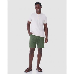 Bermuda Masculina Comfort Bolso Frontal Em Moletom