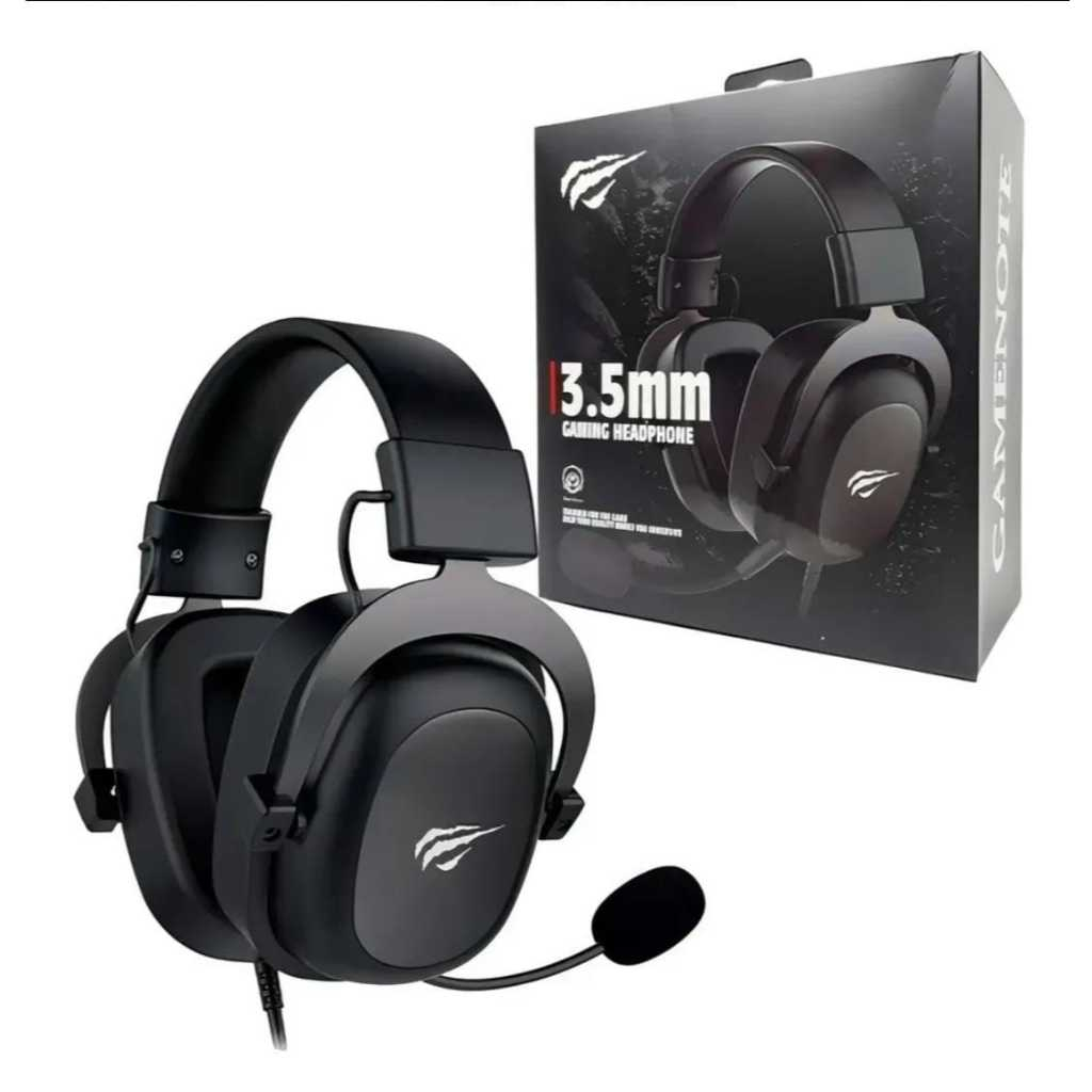 Headset Gamer Havit Gamenote H2002d Preto - Fone De Ouvido Headset Gamer Havit H2002d P3 Para PS3/PS4/PS5/XBOX/PC Cor Pr