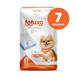 Tapete Higiênico Slim Fofuxo 7 Unidades 80cm x 60cm | Cães Todos os Portes Fralda Pet Xixi