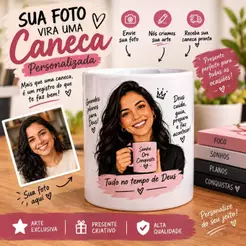 Caneca Personalizada com Caricatura – Presente Criativo e Exclusivo para Casal, Família e Profissão