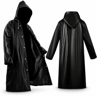 Capa de Chuva Longa Impermeável com Capuz Unissex para Moto Motociclista Caminhadas Campo Trilha