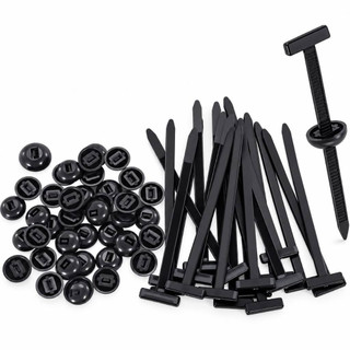 10/50/100 Unidades De Fivela Cabo Universal De Nylon Reforçado Laços De Travamento Presilha Automotiva ANJIN.B