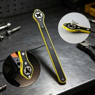 Kit 1/2 Peças Chave Catraca Para Macaco Automotivo - Universal E Portátil Com Adaptador