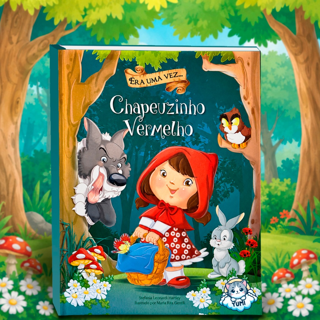 Livro Infantil Chapeuzinho Vermelho Contos Clássicos Leitura Ilustrada Para Crianças Almofadado