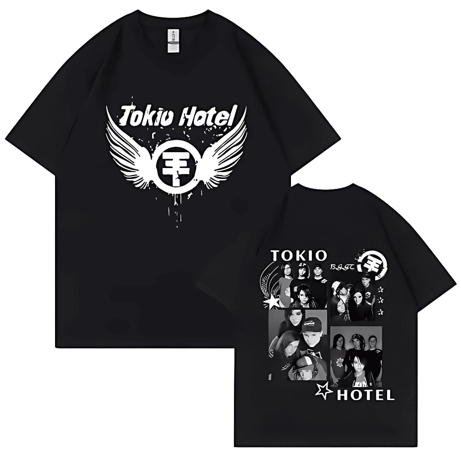 Camiseta Tokio Hotel  Adulto/Infantil Lançamento Camiseta Em Algodao