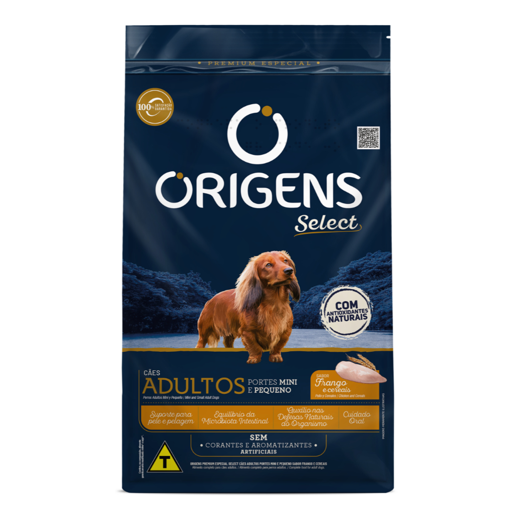 Ração Origens Cães Adultos Frango e Cereais Raças Pequenas - 10,1kg