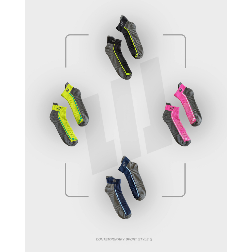 Kit 3 Pares Meia Performance Poliamida Unissex Cano Curto Soquete Esportiva Corrida Ciclismo · foto 2