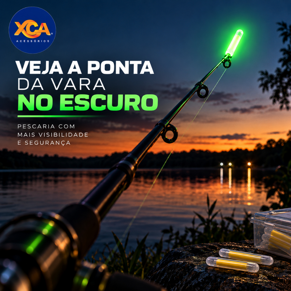 Luz Química Fluorescente para Pesca Noturna Bastão Luminoso Boia Vara 2,2-4,0mm 50/100