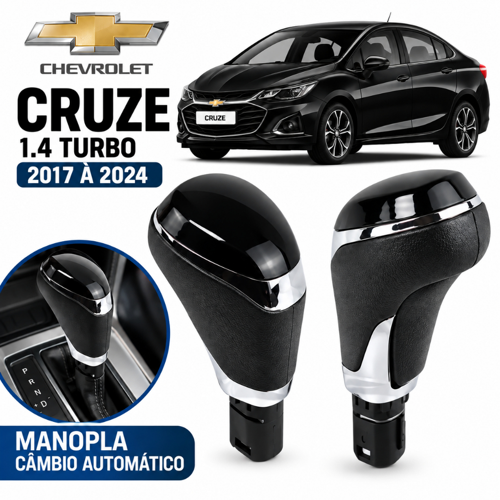 Manopla Alavanca do Câmbio Automático ORIGINAL GM Cruze 1.4 2017 à 2024