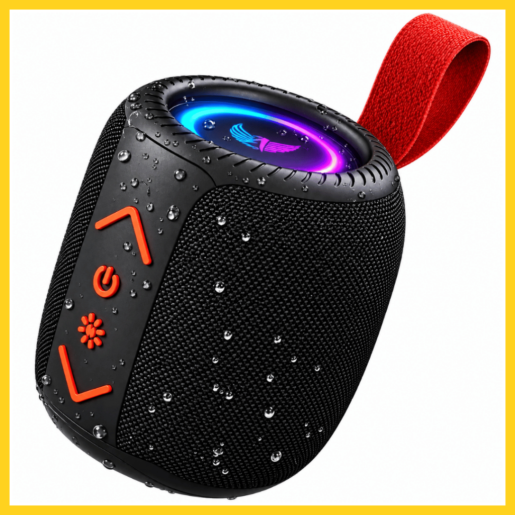 Caixa de Som 50W Bluetooth Portátil TWS IPX5 com LED RGB Festa Churrasco Praia com Graves Potente