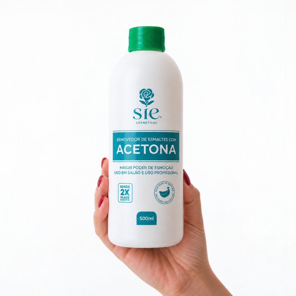 Acetona Sie Rende Mais 500ml Removedor de Esmaltes com Óleo de Banana