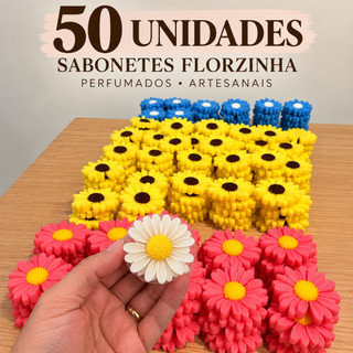 50 Sabonetes Florzinha Perfumados | Lembrancinha Casamento, Chá de Bebê e Maternidade