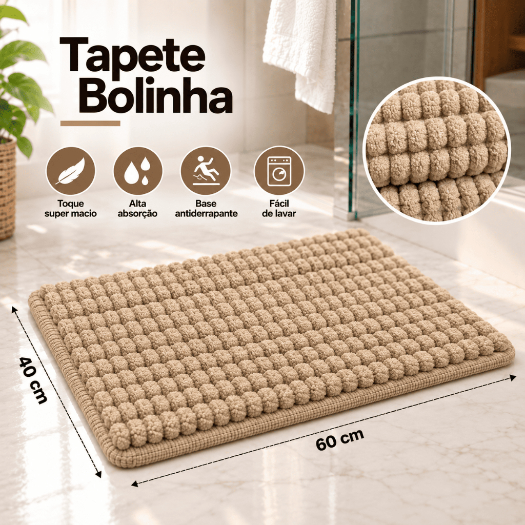 Tapetes Bolinha Banheiro Suave Antiderrapante Seca Rápido Várias Cores Macio Tapete Macarrão
