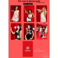 Photocard Katseye Animal - Frente e Verso Plastificado Fanmade Eyekons