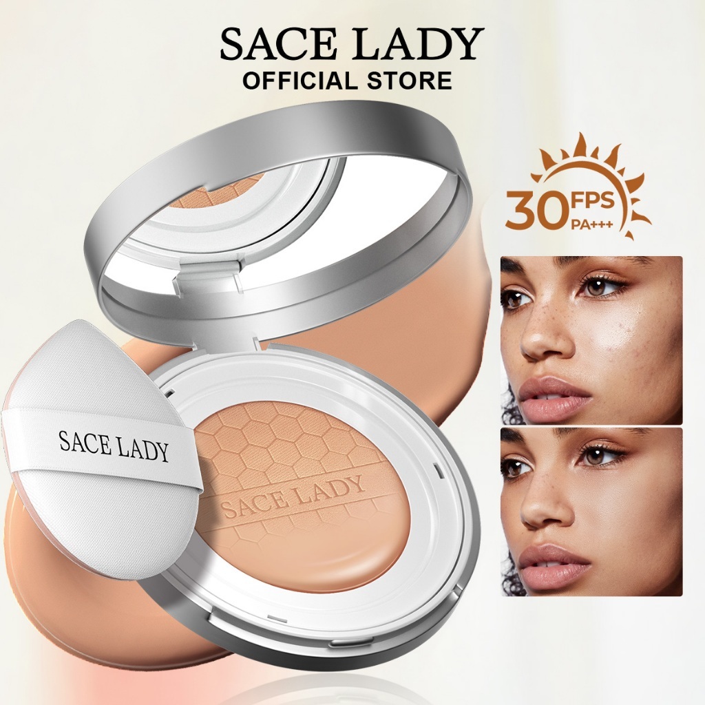 SACE LADY Base Líquida Cushion Foundation  FPS30 alta cobertura