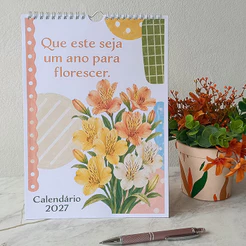 Calendário de Parede Florescer
