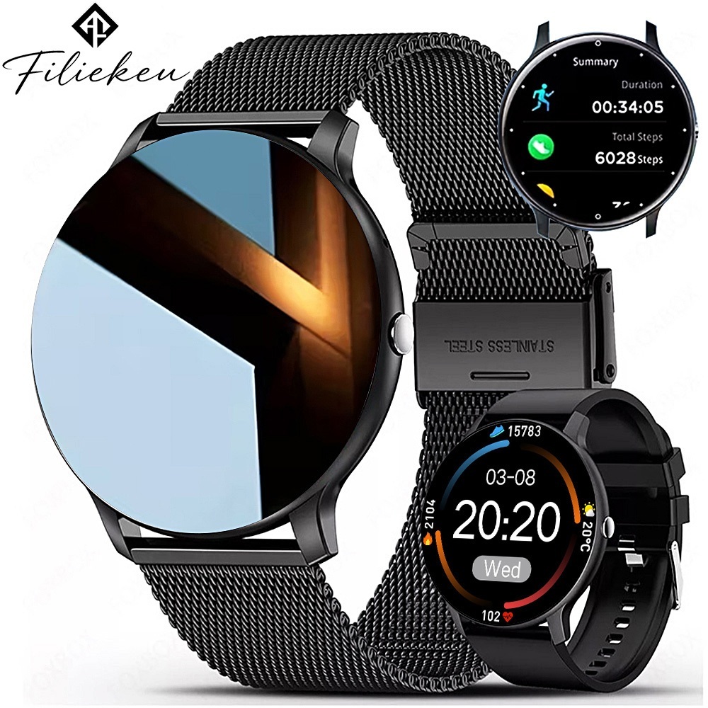 Relógio inteligente à prova d'água com conectividade Bluetooth para monitoramento de saúde Smartwatch tela TFT
