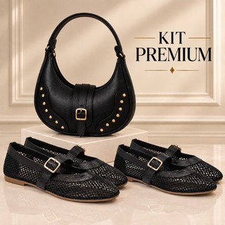 Kit Feminino Bolsa + Sapatilha | Luxo, Elegância e Estilo