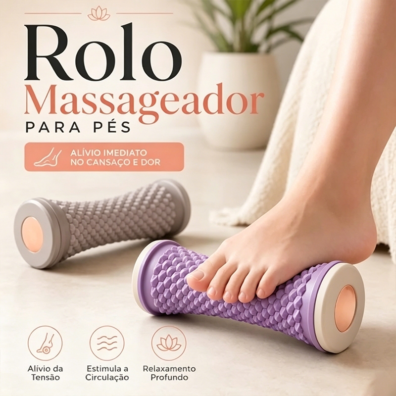 Rolo De Massagem Massageador De Pés , Bola De Ioga ,Fáscia Plantar ,Cuidados De Relaxamento Muscular