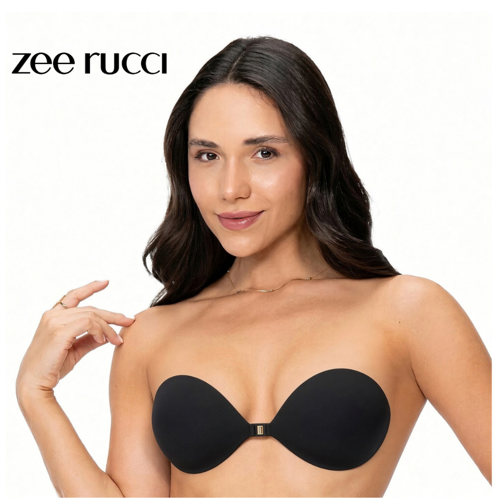 Sutiã Adesivo Zee Rucci Sem Costura Invisível Push Up Costas Nuas Colant