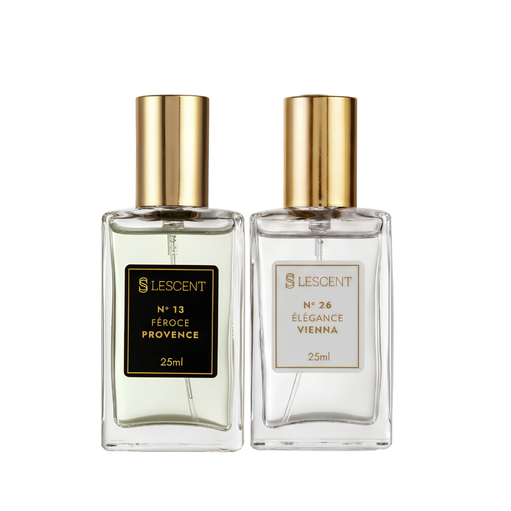 Kit Perfume Deo Colônia LESCENT N13 Feroce Provence + N26 Élégance Vienna 25ml