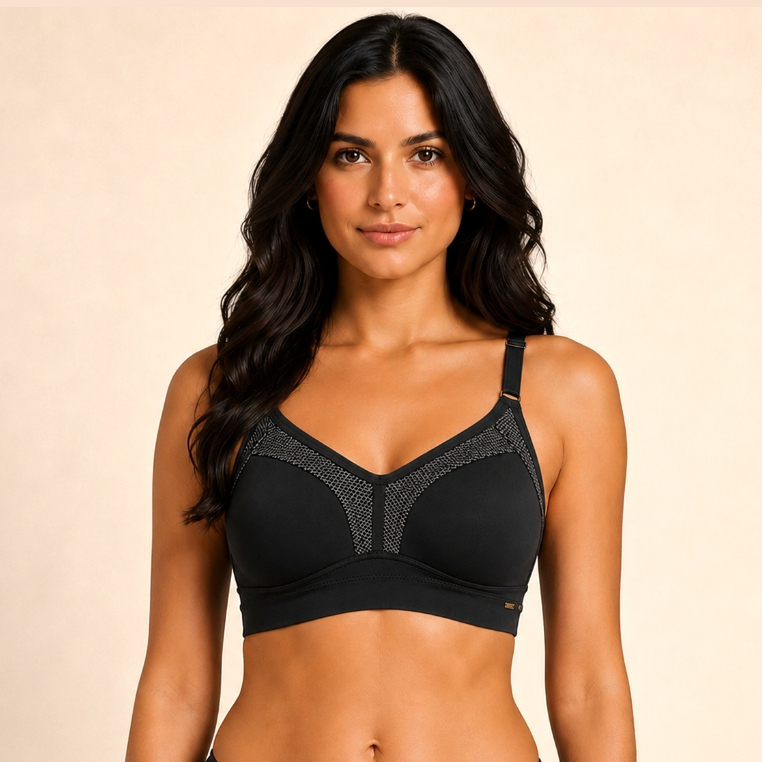 Sutiã Top Sustentação Moldado Ultra Dilady Sem Bojo Sutiã Sem Aro Laterais Largas Feminino Original