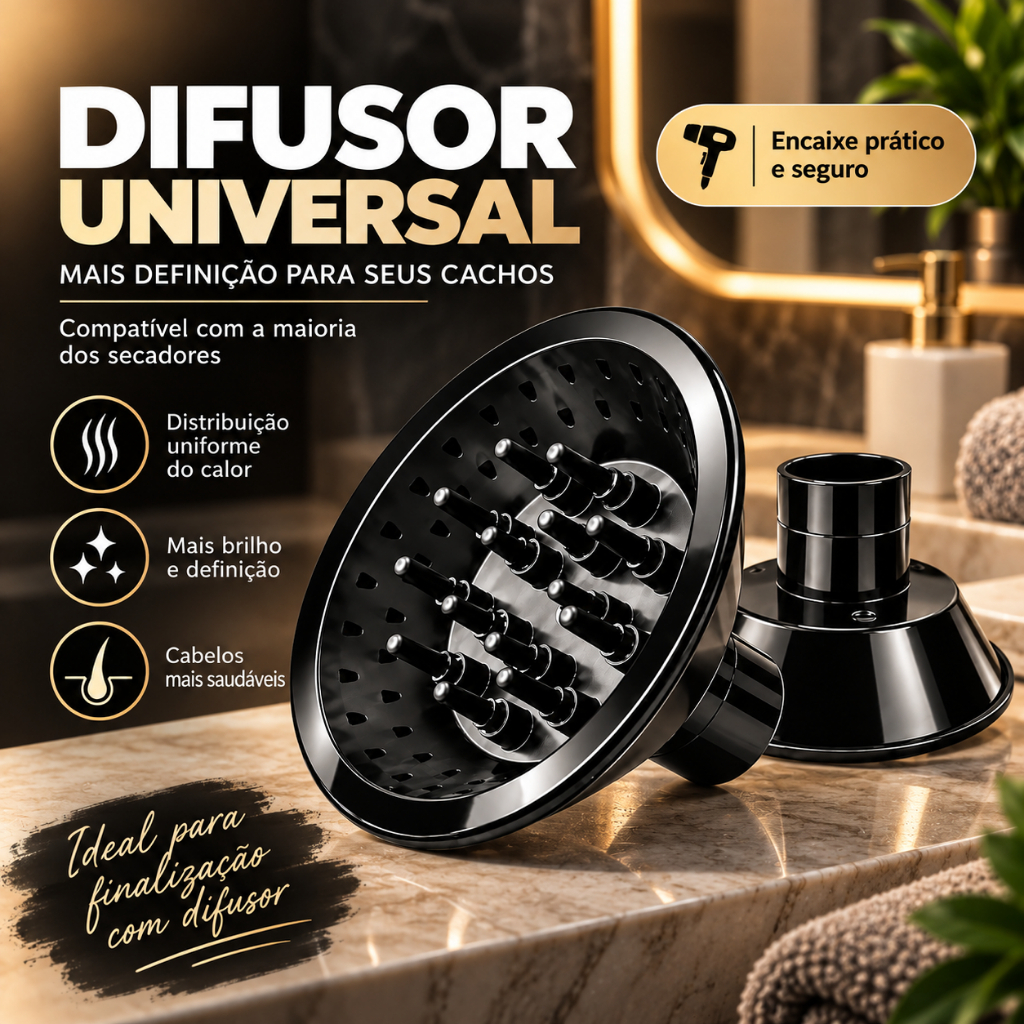 Difusor Cachos Universal Color Trissé Acessórios Para Secador Taiff Vários Modelos Cabelos Cacheados