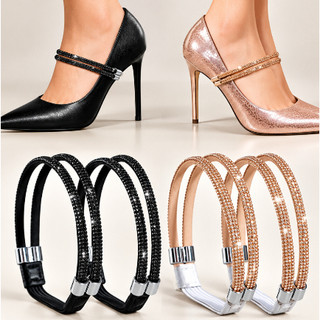 Alças Elástico Prendedor pé Salto Alto Sandalia  sapatos Feminino