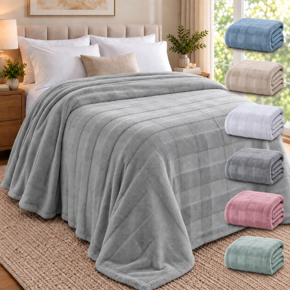 Manta Cobertor Casal Queen King Microfibra Flanelada Antialérgica Supersoft