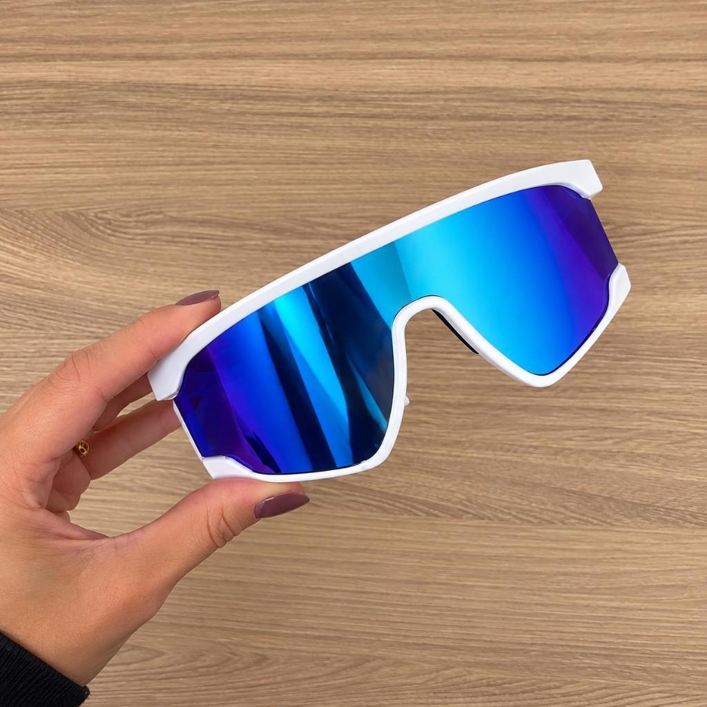 Óculos de Sol Esportivo UV400 Unissex Ciclismo Corrida Praia Beach Tênis Lente Espelhada