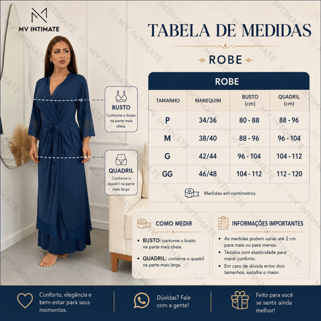 Robe LONGO Roupão Feminino Noiva Renda Luxo Hobe · foto 2