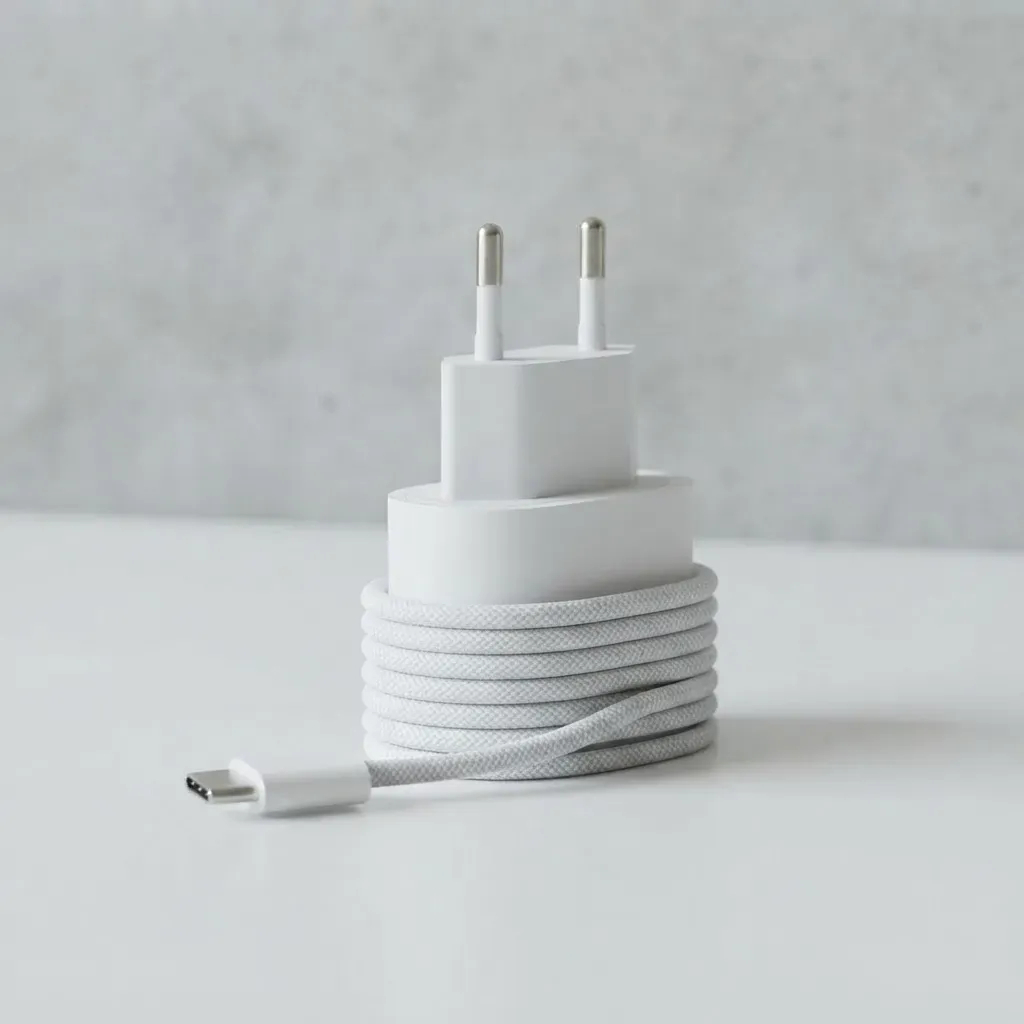 Suporte para Carregador Apple/Iphone 20W USB-C Base Organizadora Compacta e Elegante para Carregador e Cabo