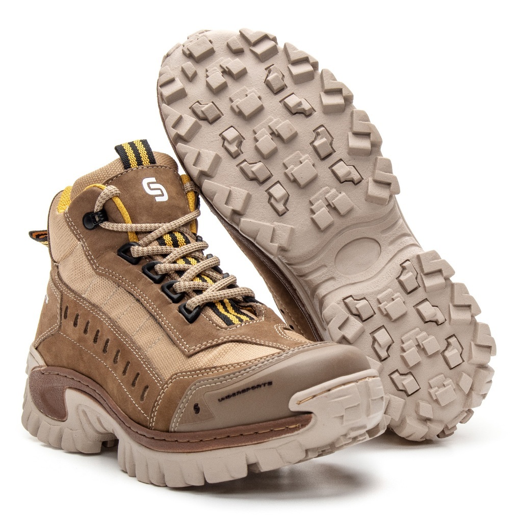 Bota Undersports para trabalho com CA, bota de segurança masculina com cadarço, botina de trabalho com solado tratorado, — imagem 2 de 2