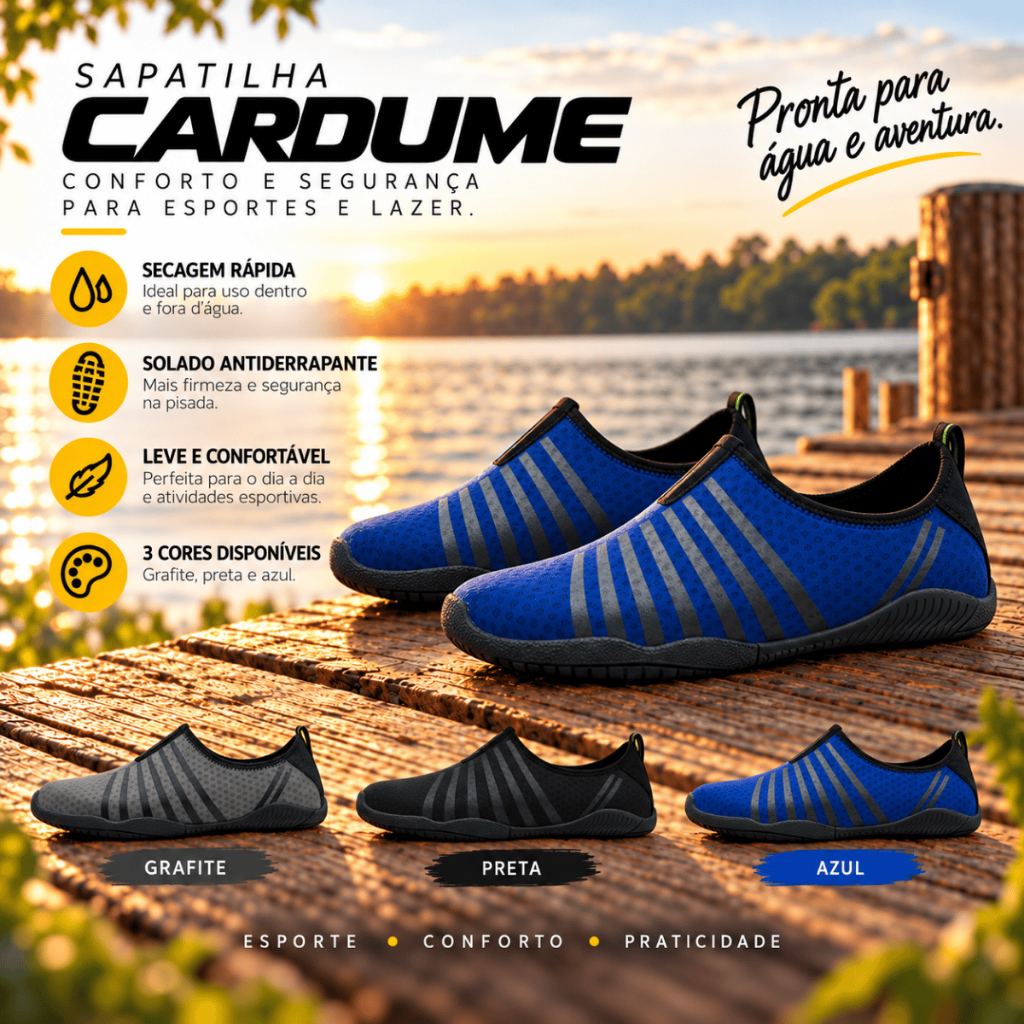 Sapatilha Aquática Hibrida Cardume